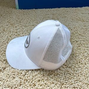 All white vineyard vines SnapBack mesh hat